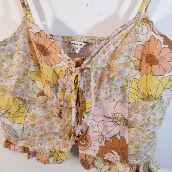 NWT American Eagle corset boho top - Picture 8 of 11